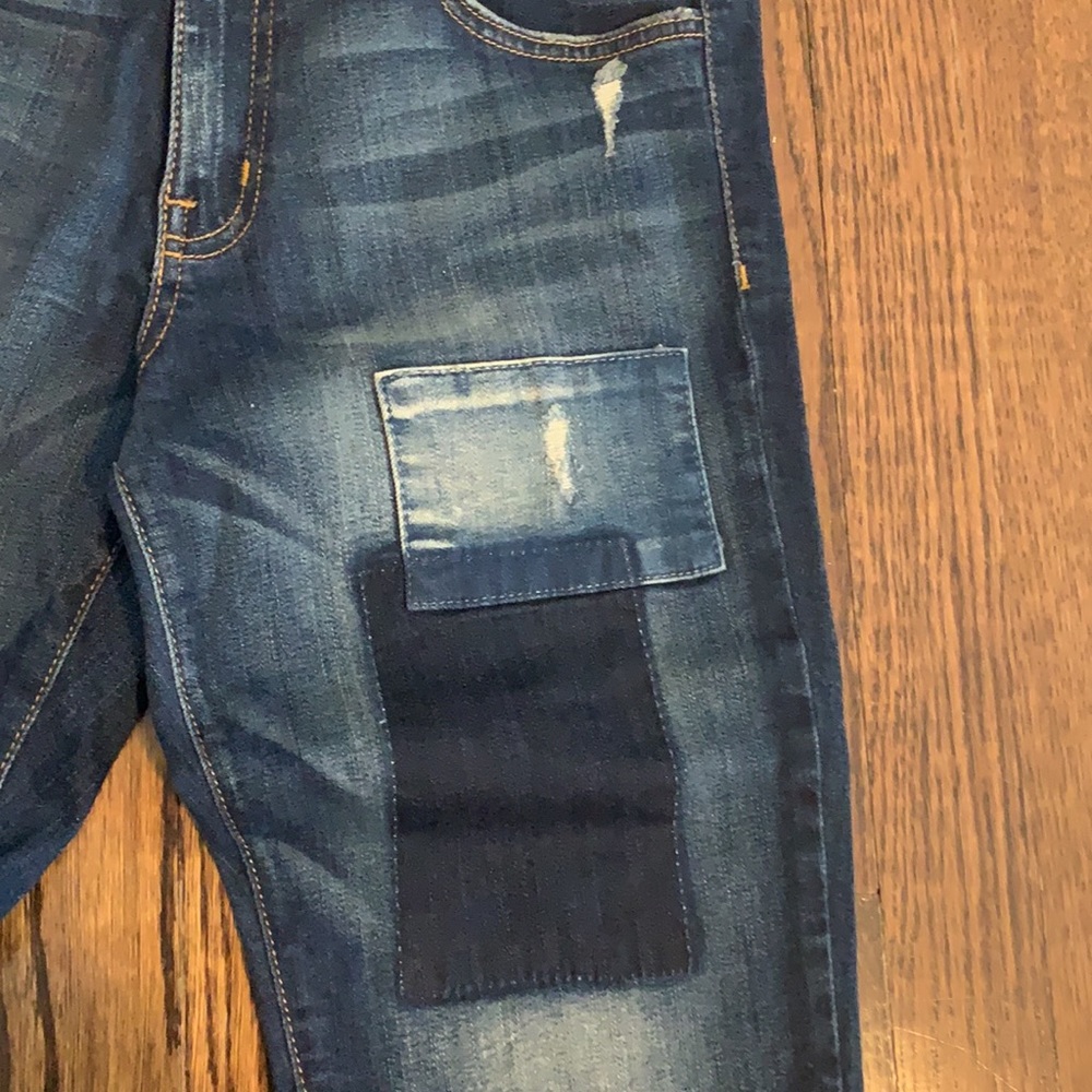 Flying Monkey Jeans W/Patchwork & Distress. Sz 29 - image 4